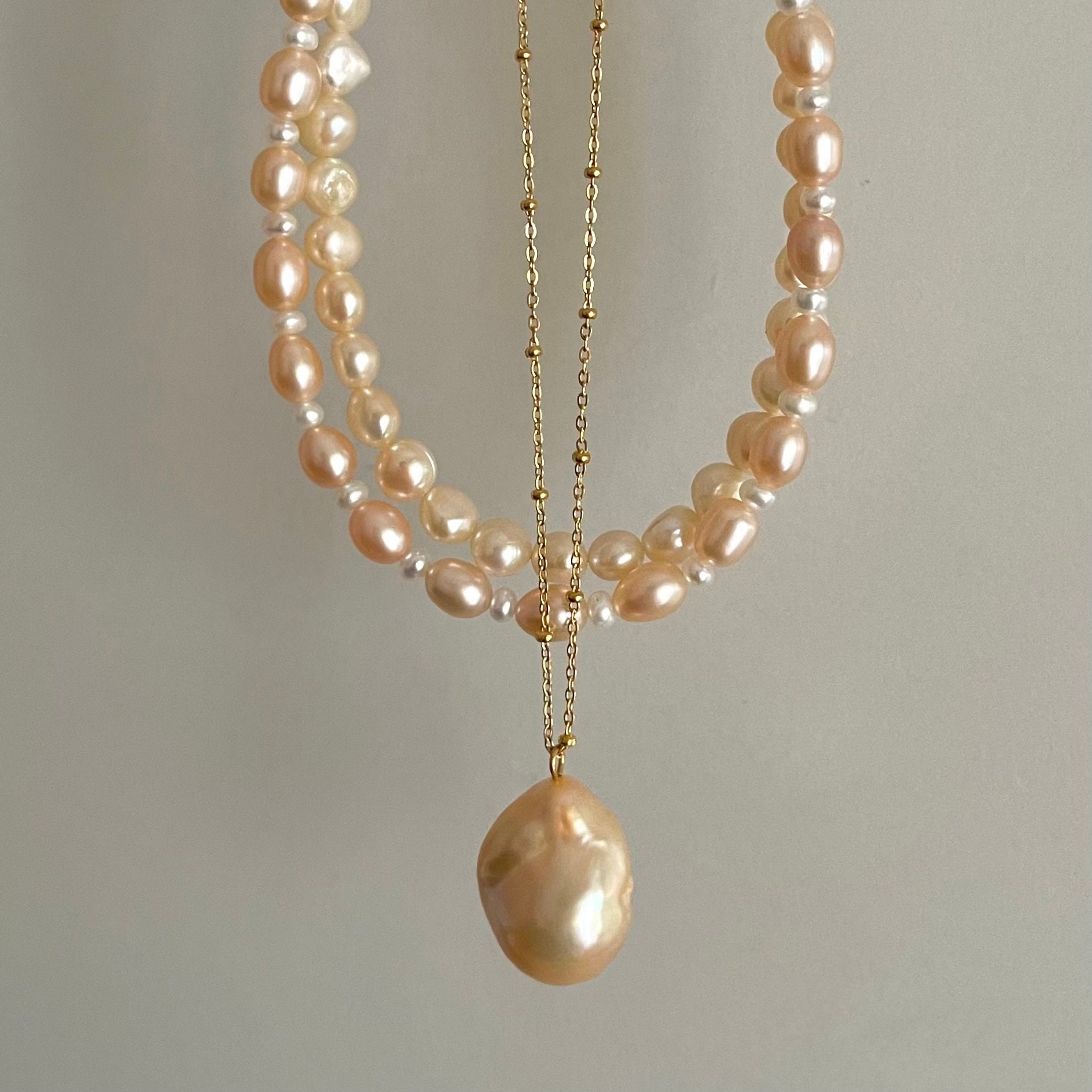 Rita Pearl Necklace - Etsy