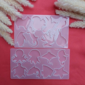 Silicone mold animals pendant epoxy resin Mold Resin