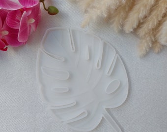 Silicone mold XL Monstera leaf casting mold 25 x 17 cm