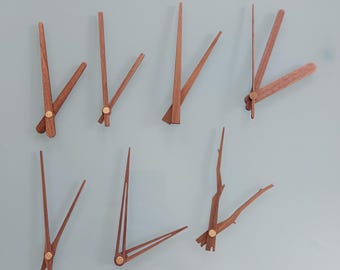 Clock hands wood resin epoxy resin clock wooden hands