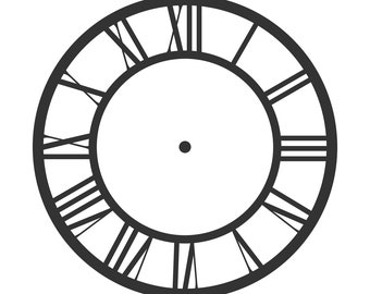 Digital SVG file Clock Face Clock Dial