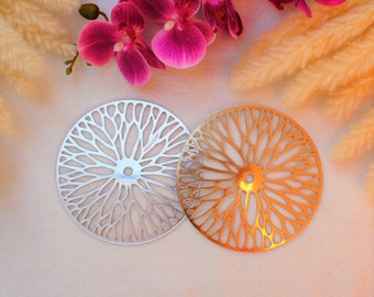 Acrylic Glass Orange / 12/15/20 cm / Gold / Silver / Clock Face / Dial / Center Insert
