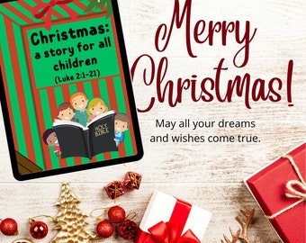 Christmas Children's Book, written & illustrated for young ears, to teach them the love story of Jesus Christ on his birth