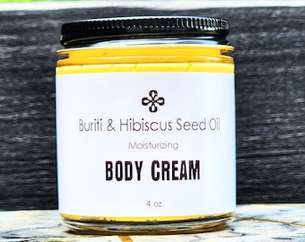 Buriti  & Hibiscus Seed Oil  Body Cream | Fragrance-Free | Sensitive Skin