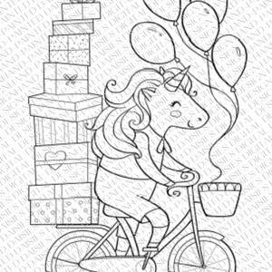 40 Unicorn Coloring Pages image 4