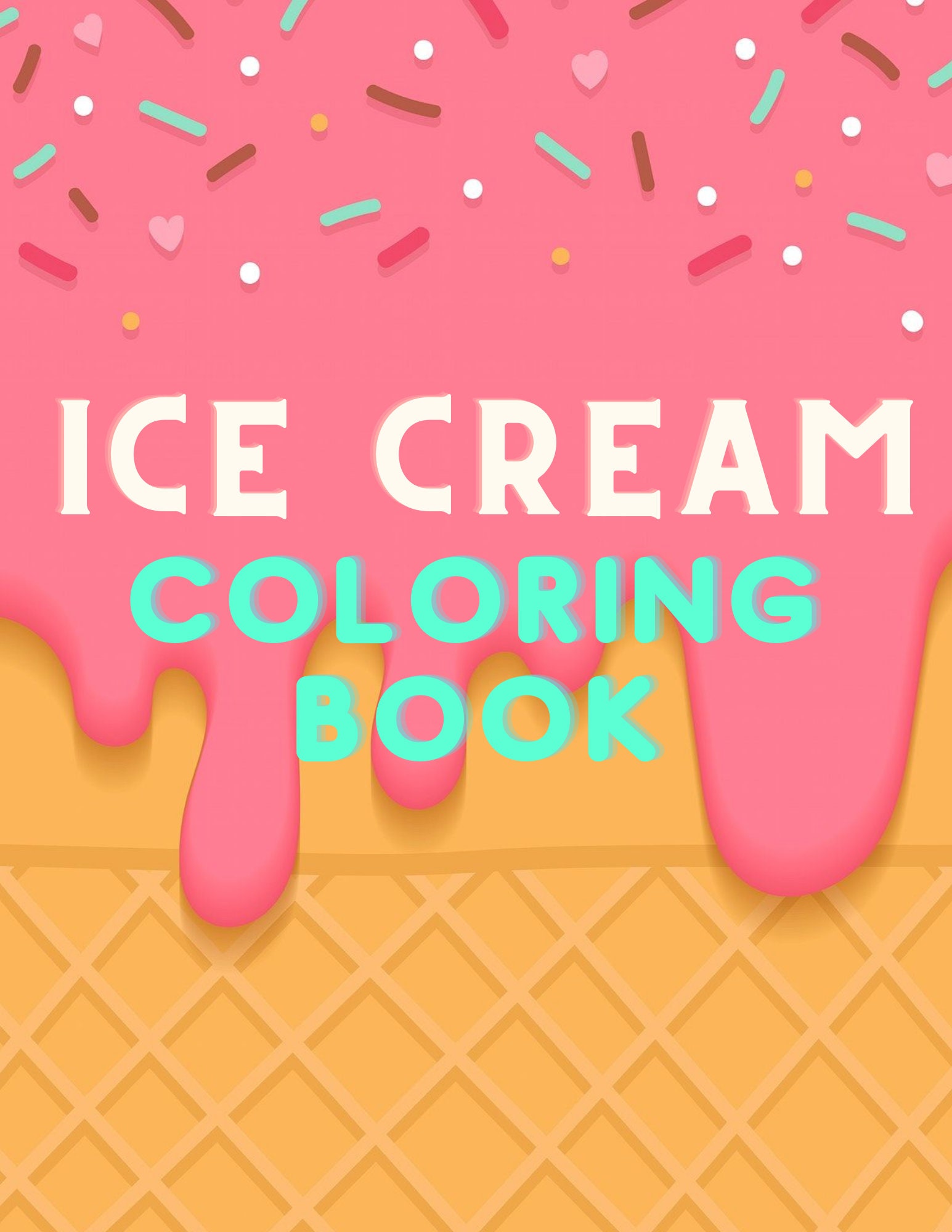 40 Ice Cream Coloring Pages - Etsy
