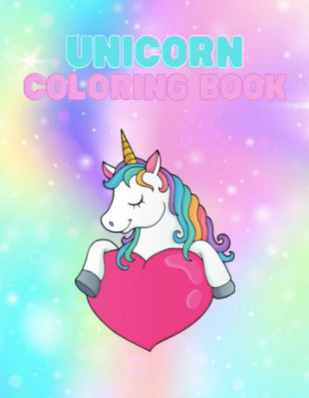 40 Unicorn Coloring Pages - Etsy
