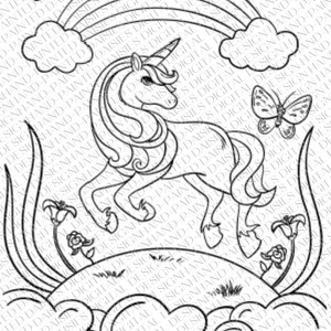 40 Unicorn Coloring Pages image 3