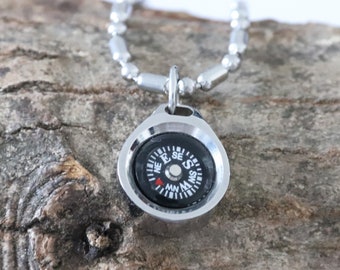 Working Compass Necklace | Compass Necklace Men | Small Compass Necklace | Compass Necklace Women