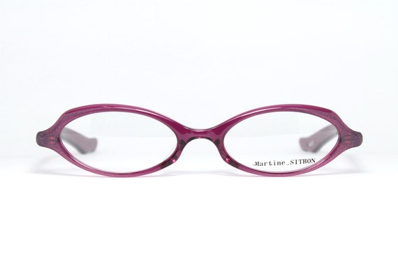 Glitter Purple Thick Oval MARTINE SITBON 6258 WIN… - image 1