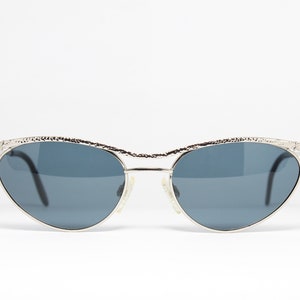 PALOMA PICASSO 8617 719 Cat-Eye Shiny Silver Rare Unique True Vintage Sonnenbrille Lunettes Occhiali Solglasögon Bril Gafas ET001