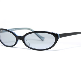 MATSUDA 14611 BB Light Black-Blue Oval Rare Unique Vintage Sunglasses Lunettes Occhiali Solglasögon Bril Gafas LSE04