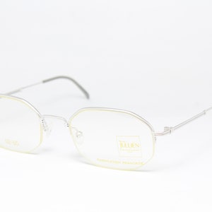 HENRY JULLIEN 02-50 White Gold Filled Halfrim Rare Unique Vintage Eyeglasses Frame Lunettes Gafas Bril Glasögon LSE14