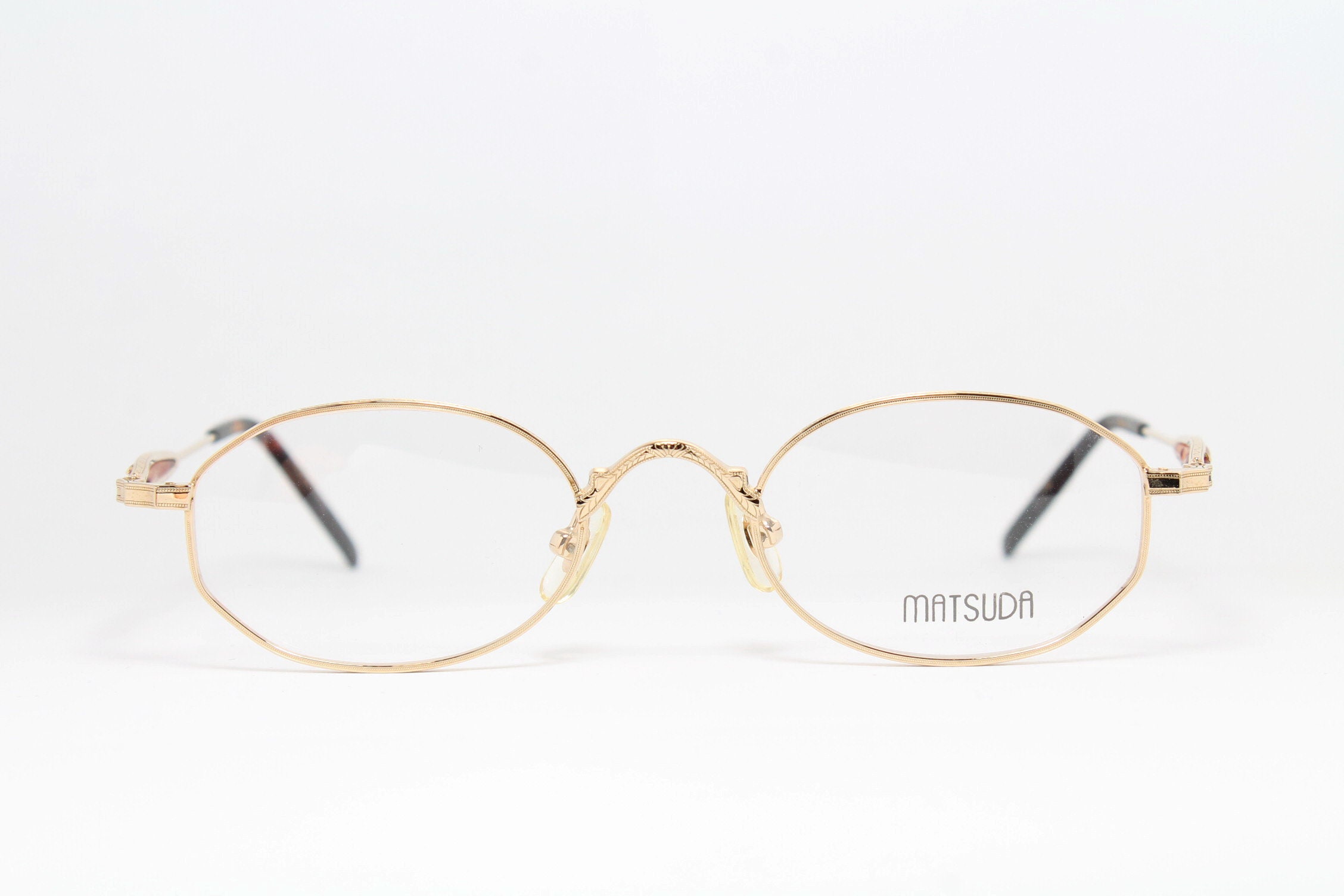 Original MATSUDA 10112 PG 48-21 Gold Hexagonal Rare Unique Vintage