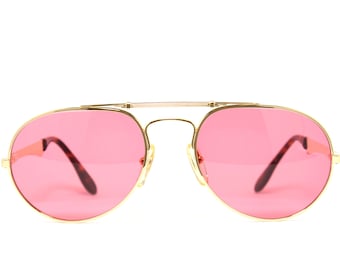Lunettes De Soleil Vintage BUGATTI Pour Femme - Monture Beige Avec Étui D'Origine