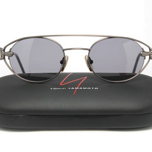 YOHJI YAMAMOTO 52-4109 Steampunk Rare Unique Vintage Sunglasses Lunettes Occhiali Solglasögon Bril Gafas LSE01