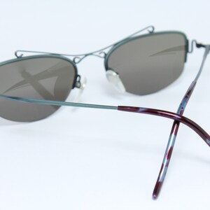 Martine Sitbon dark blue sunglasses with lighter blue lenses