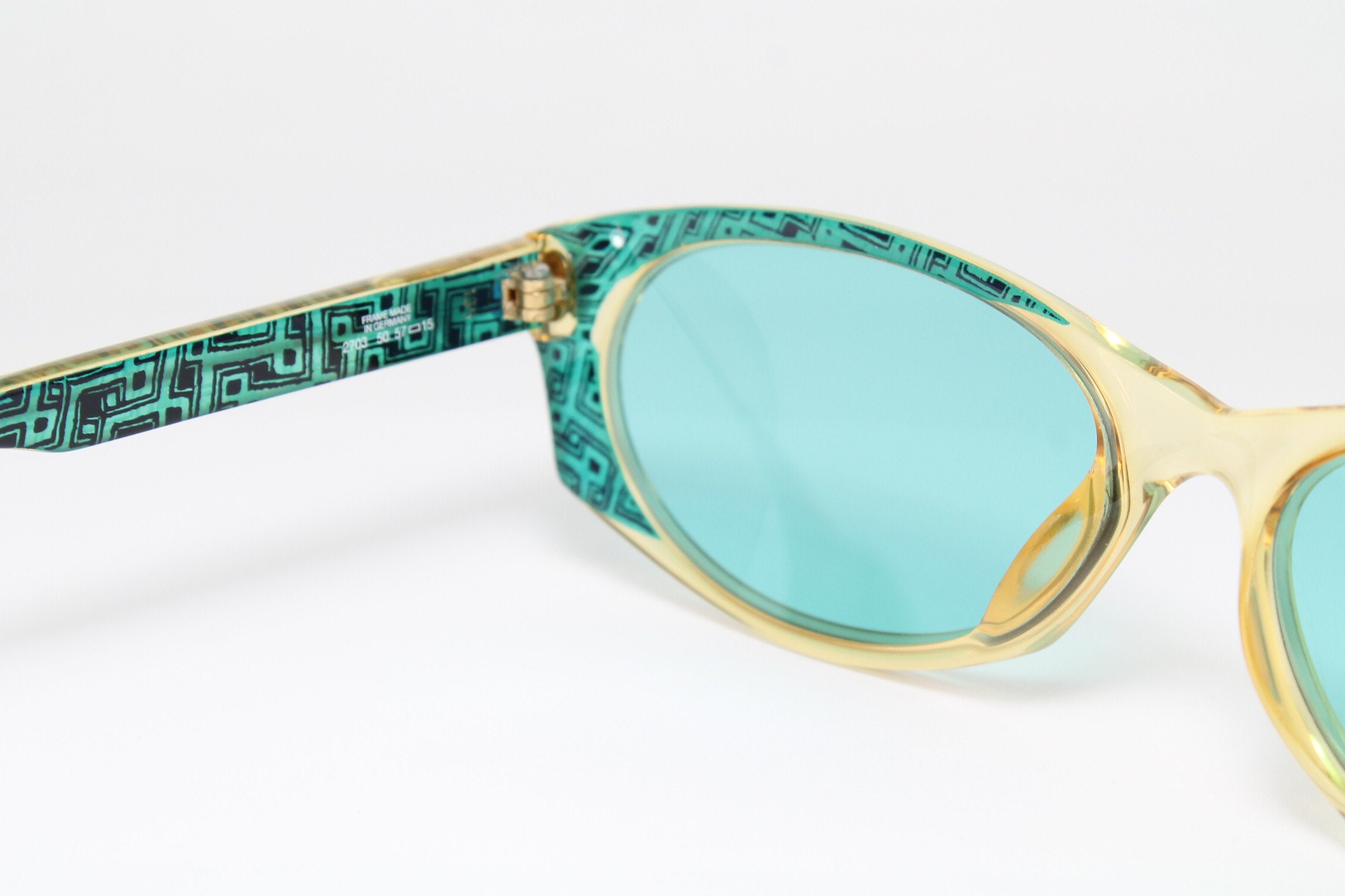 Dior Turquoise Vintage Sunglasses Goggle glasses Dior Turquoise in Plastic - 55461829 main image 3