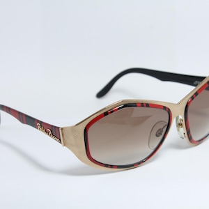 Riesige PALOMA PICASSO 3715 42 Oversized Rot-Gold Seltene Einzigartige True Vintage Sonnenbrille Lunettes Occhiali Solglasögon Bril Gafas LSE21