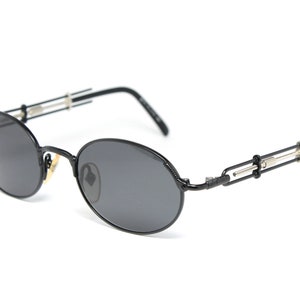 JEAN PAUL GAULTIER 55-4178 C3 Black Steampunk Rare Unique Original Vintage Sunglasses Lunettes Occhiali Solglasögon Gafas Bril LSE16