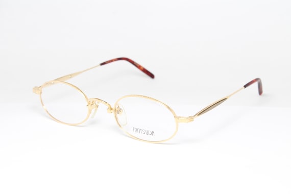 メガネ MATSUDA Matsuda - M3149.RX - brushed gold navy clear Matsuda M3149 AG-BGN Glasses - US