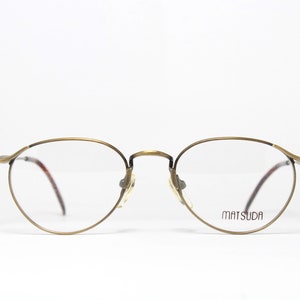 Steampunk MATSUDA 2852 Atique Gold Rare Unique Original Vintage Eyeglasses Frame Glasses Lunettes Bril Gafas Glasögon LSE01