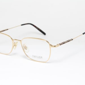 MATSUDA 10131 PG Gold Steampunk Rare Unique Original Vintage Eyeglasses Frame Glasses Lunettes Bril Gafas Glasögon ET001