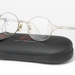 YOHJI YAMAMOTO 51-4103 c2 47-21 Silver Rare Unique True Vintage Steampunk Eyeglasses Lunettes Occhiali Solglasögon Bril Gafas LSE10