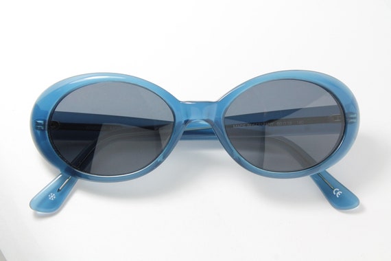 Small WINDSIR 8106 C.151 Blue Thick Oval Amazing Rare Unique True Vintage Sunglasses Lunettes Occhiali Bril Solglasogon Gafas LSE14