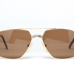 ALPINA FM80 Gold West Germany Rare Unique Original Vintage Sunglasses Lunettes Occhiali Solglasögon Gafas Sole #LSE04