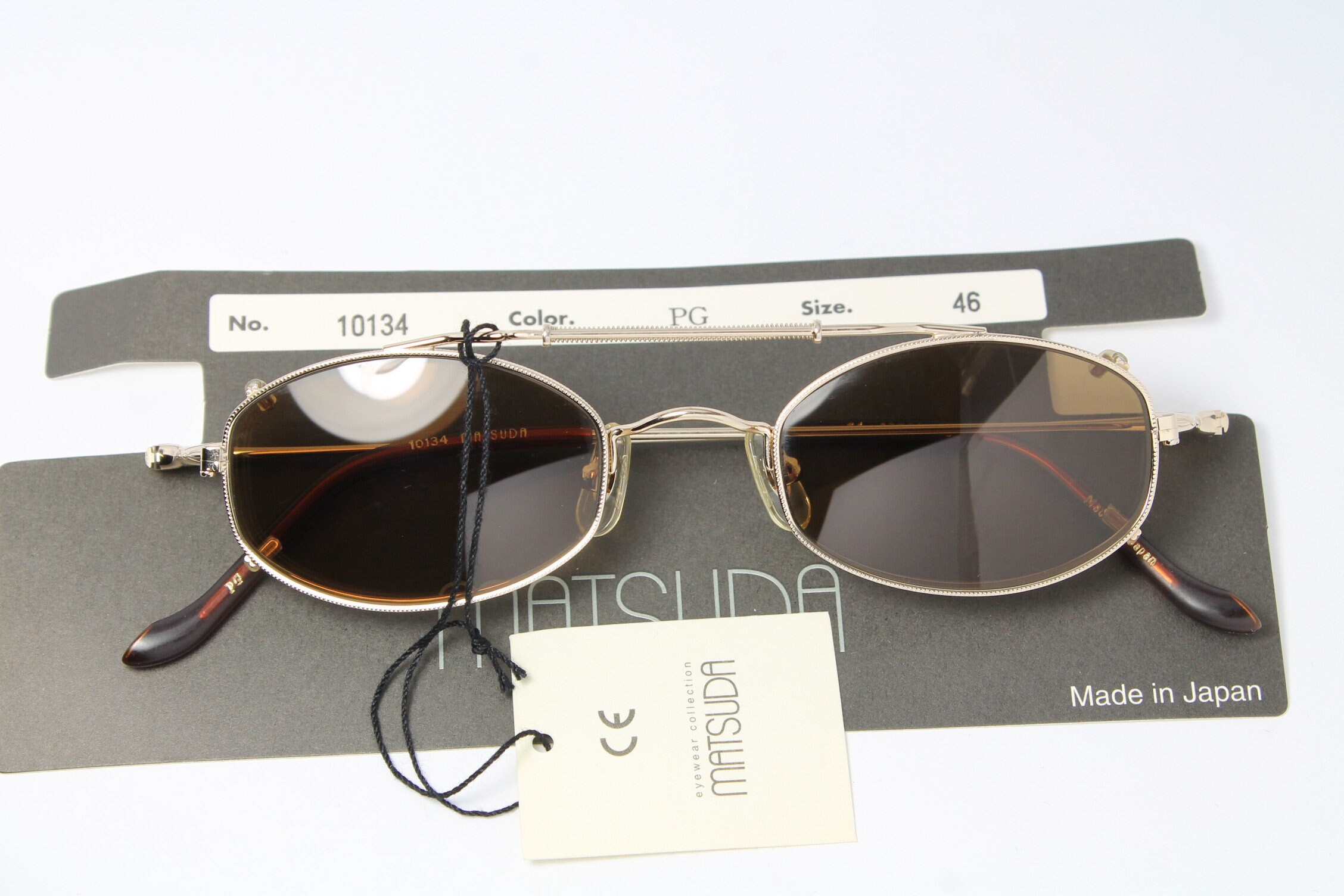 光沢のあるゴールド MATSUDA 10134 46-21 PG サンクリップ付き 希少