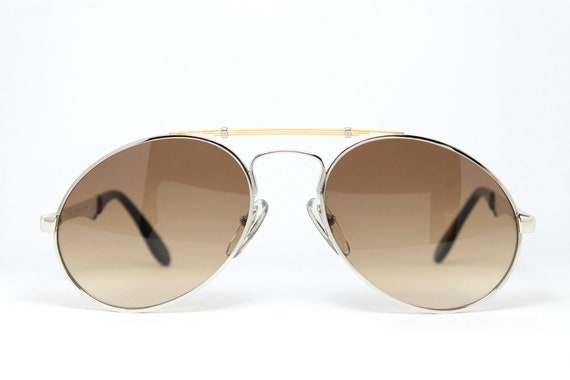 ETTERO BUGATTI 11909 Bicolor Drop Lens Aviator Rare Unique  display picture 1
