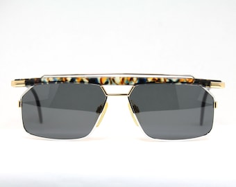 CAZAL 752 800 Bicolor Rare Unique Original Vintage Sunglasses Lunettes Occhiali Bril Solglasögon Gafas LSE17