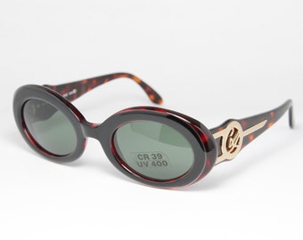 Narrow Thick CHRISTIAN LACROIX 6719-855 Gold Logo Rare Unique True Vintage Sunglasses Lunettes Occhiali Bril Gafas Solglasögon LSE14