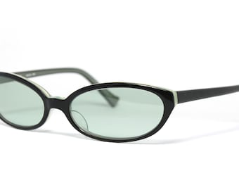 MATSUDA 14611 GB Black-Green Oval Rare Unique Vintage Sunglasses Lunettes Occhiali Solglasögon Bril Gafas LSE04