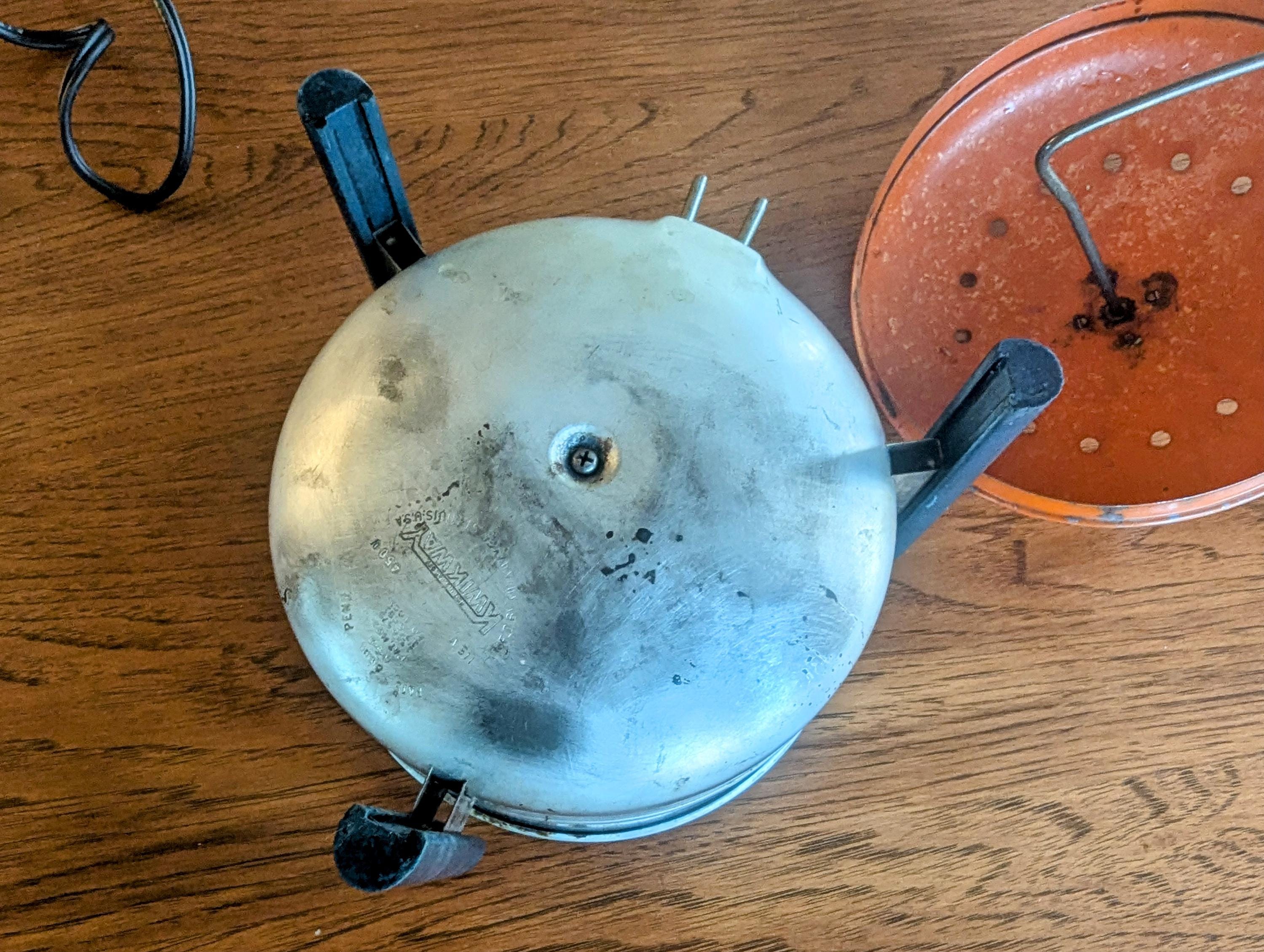 Vintage 1940-1950's KWIKWAY Popcorn Popper MCM Hand Crank Electric