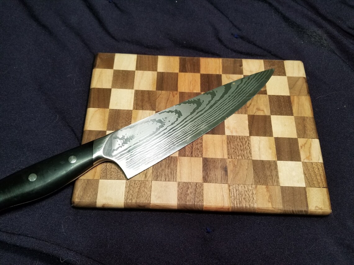 End Grain Checkered Cutting Board Plans - Etsy