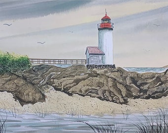 Annisquam Lighthouse Art Print