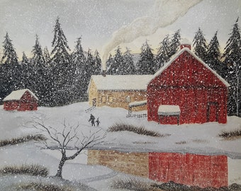 Walking Home - Winter Art Print