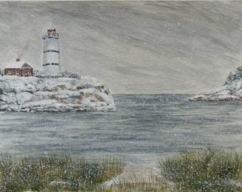 Lily's Light - Lighthouse Art Print