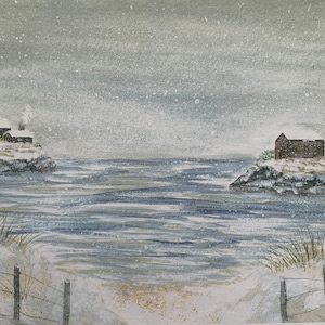 Winter Bay Art Print