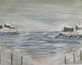Winter Bay Art Print