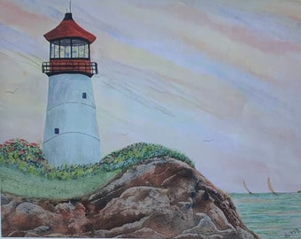 Cliff Light Art Print
