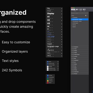 Dash UI Kit - Dark | Full-featured Premium Interface Builder | Website and App | Sketch and Figma | Digital Products | Blog & Dashboard image 2