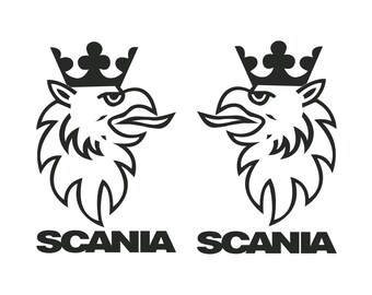 Decor " Scania " sticker 235 mm x 160 mm