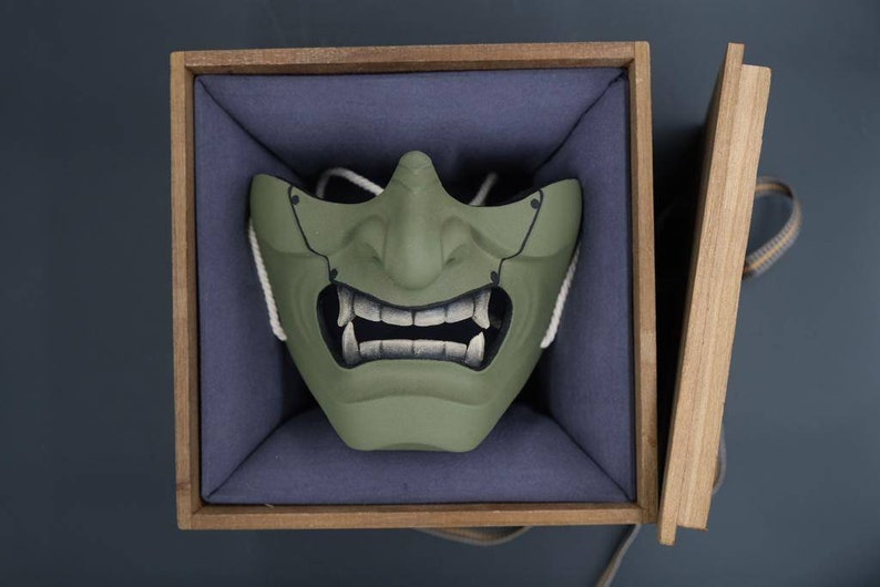 Samurai Mask, Menpo, Oni, Demon, Hannya, Ayakashi, Japanese, Ghost of