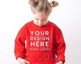 Kids Sweatshirt Mockup | Toddler Sweatshirt Mockup | Children’s Lifestyle Mockup  | Rabbit Skins 3317