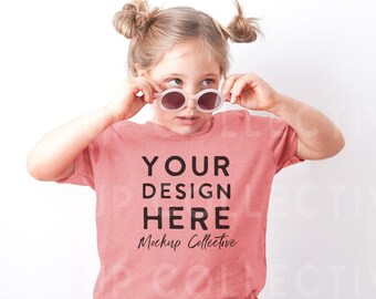 Kids Tshirt Mockup | Kids Model Mockup | Youth Mockup | Toddler Tee Mockup | Rabbit Skins 3321 | Bella Canvas 3001T | Boho Child Mockup