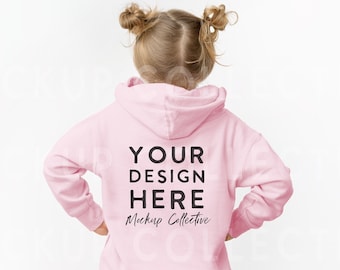 Kids Hoodie Back Mockup | Toddler Hoodie Back Mockup | Kids Mockup | Children’s Lifestyle Mockup |  | Rabbit Skins 3326