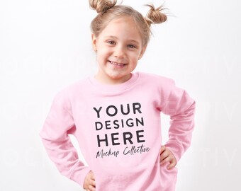 Kids Sweatshirt Mockup | Toddler Sweatshirt Mockup | Children’s Lifestyle Mockup  | Rabbit Skins 3317